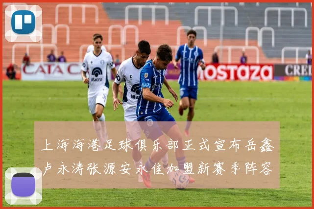 上海海港足球俱乐部正式宣布岳鑫卢永涛张源安永佳加盟新赛季阵容更新